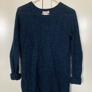 Blue Loose-knit Loft Sweater